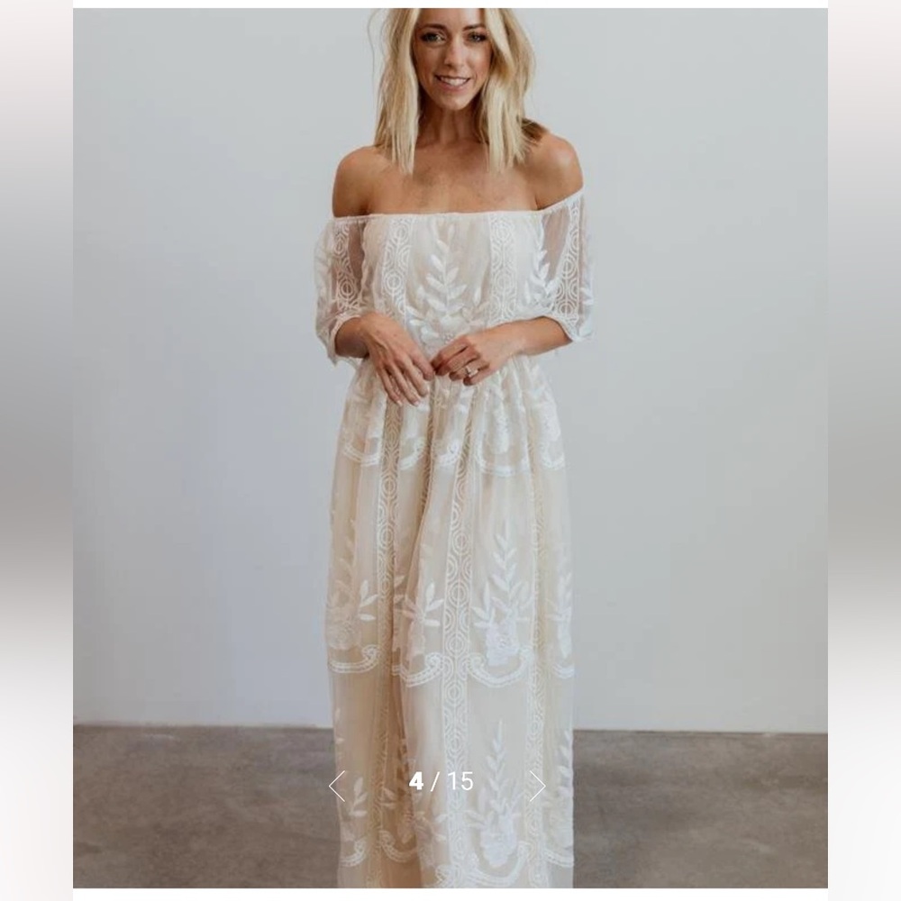 Baltic Born Leon Off Shoulder Maxi Dress, size L